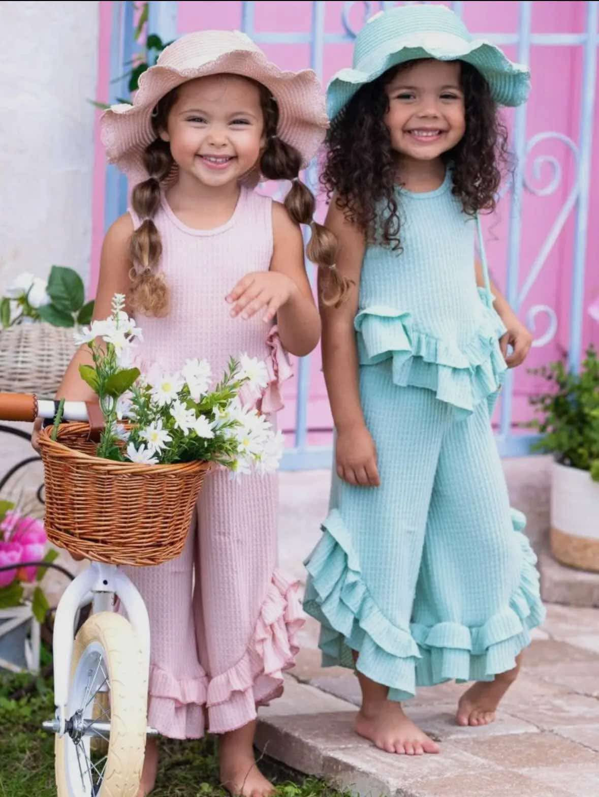 Spring Ruffle Palazzo Set RTS
