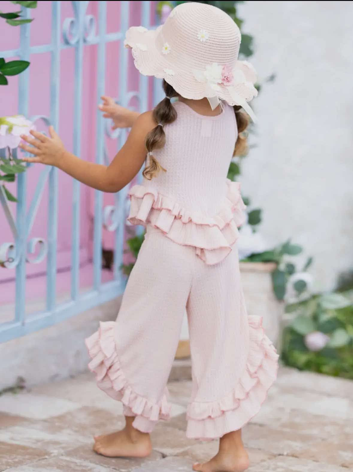 Spring Ruffle Palazzo Set RTS