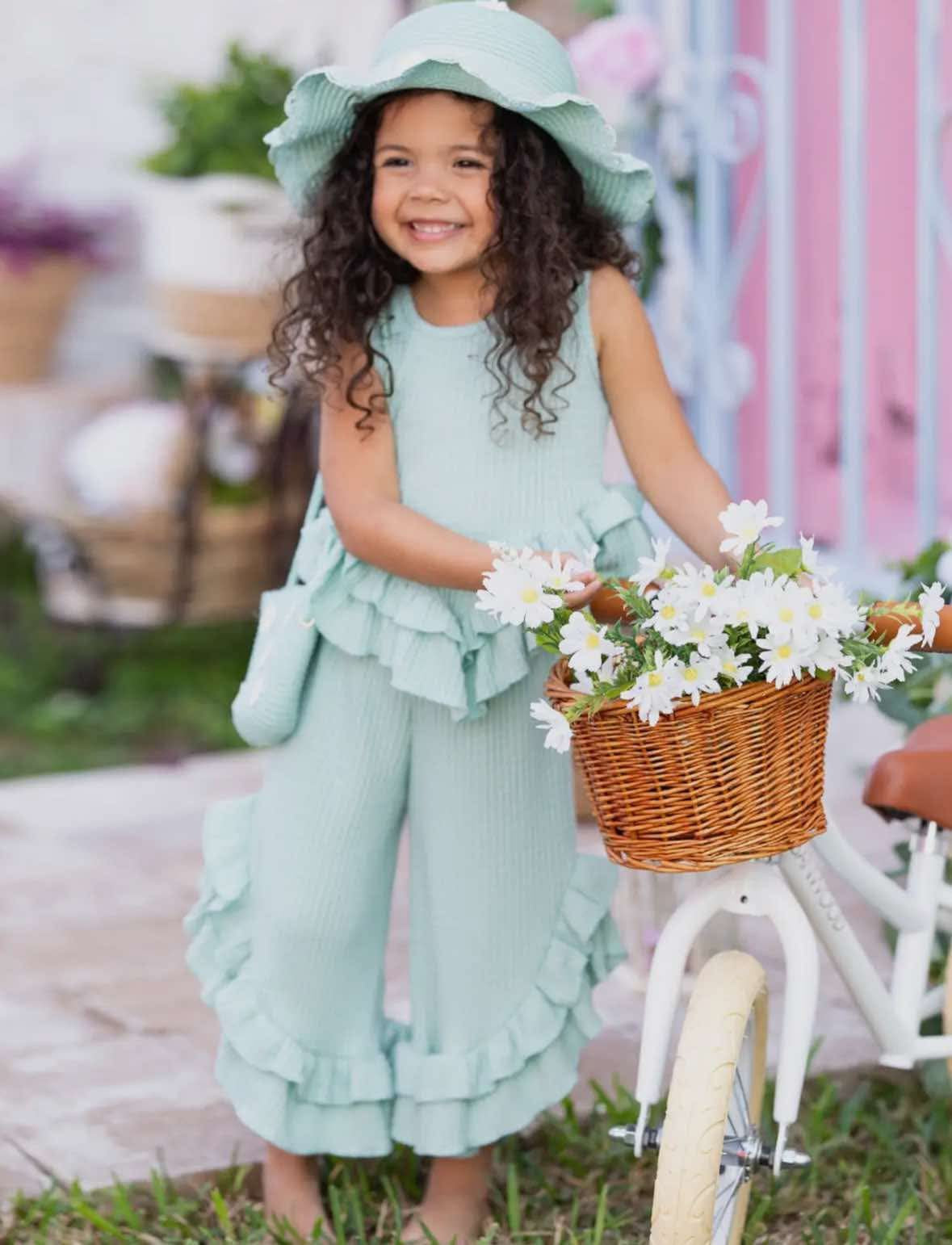 Spring Ruffle Palazzo Set RTS