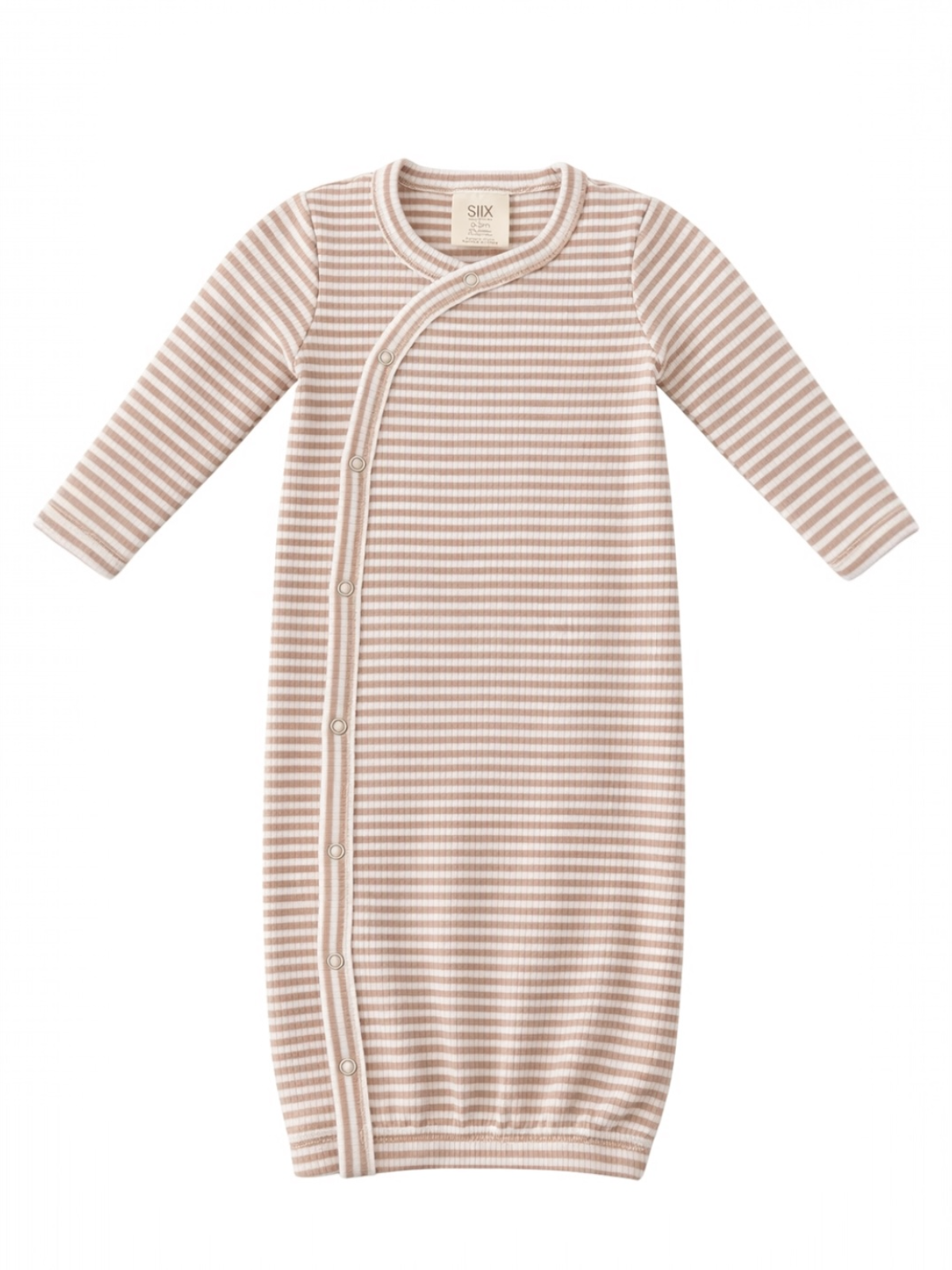 Neutral Stripe Sleep Gown