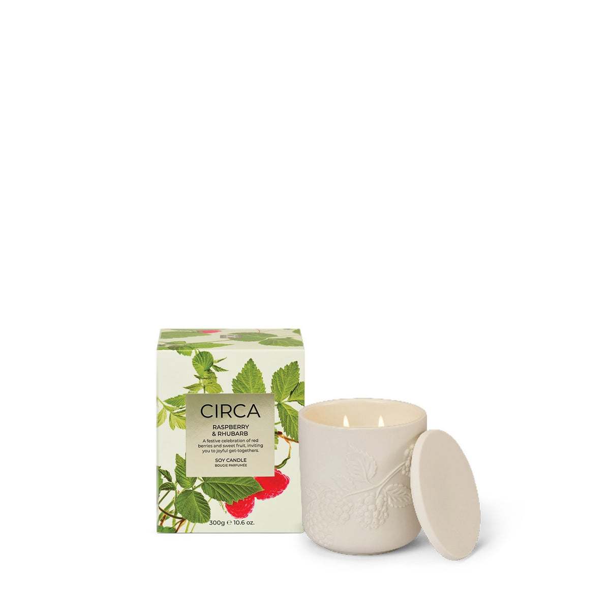 10.6 oz. Candle - RASPBERRY & RHUBARB - X26