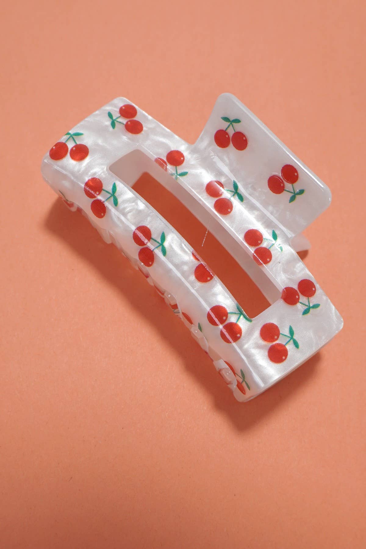 Cherry Swirl Claw Clip