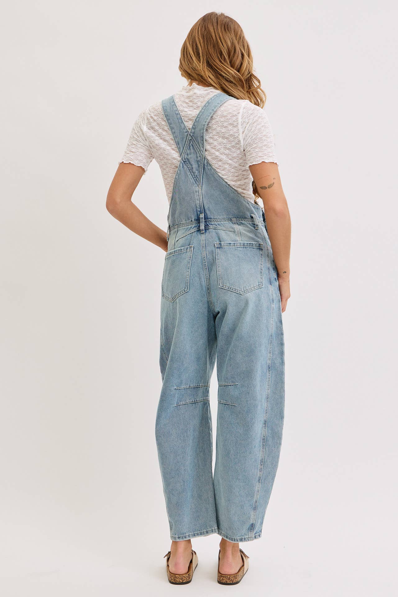 Kristin Barrel Denim Overalls