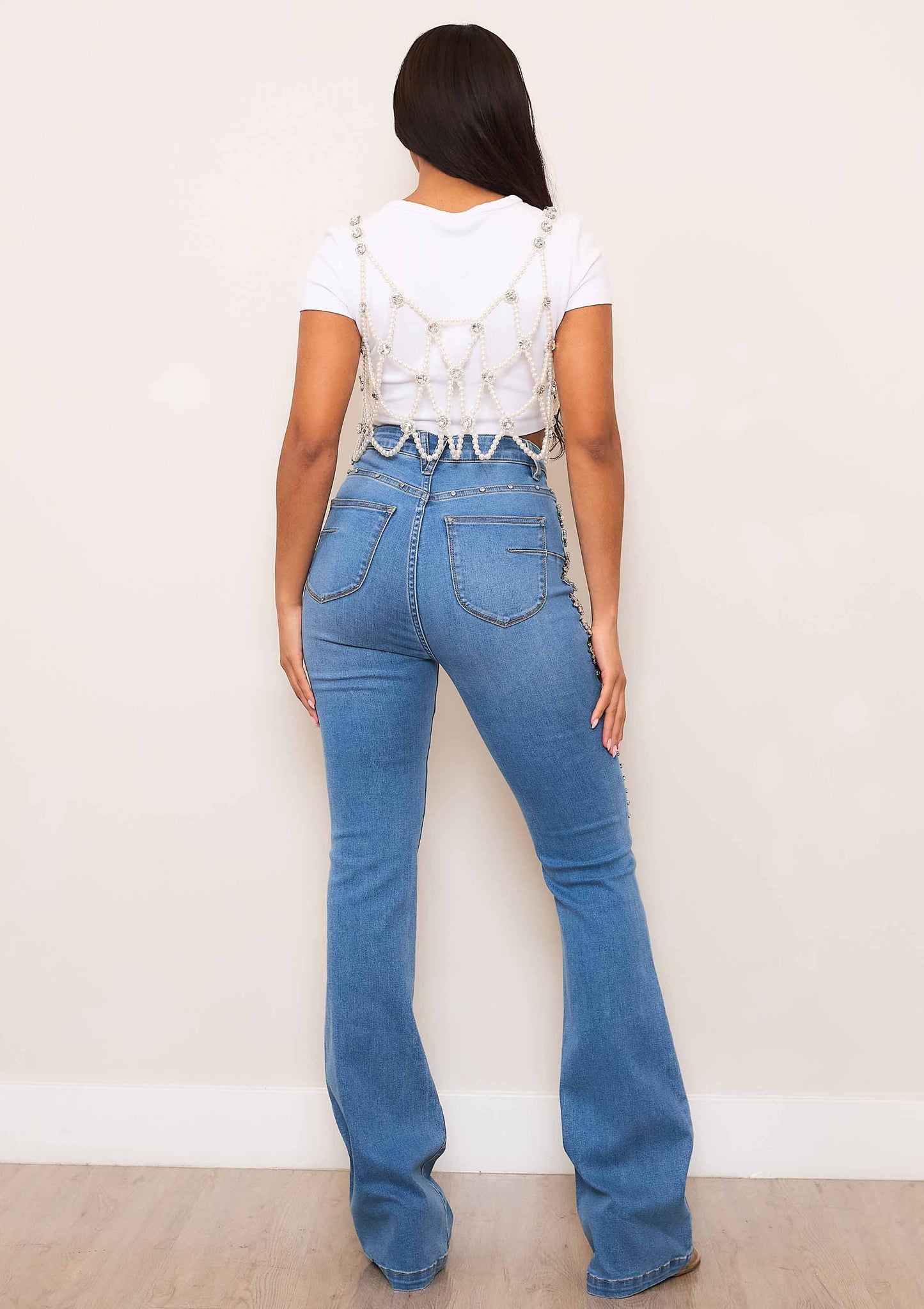 Pearl Jewel Overlay Top