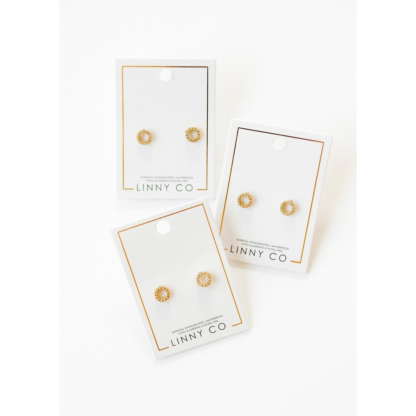 Screwback Stud Earrings - Lainey Gold