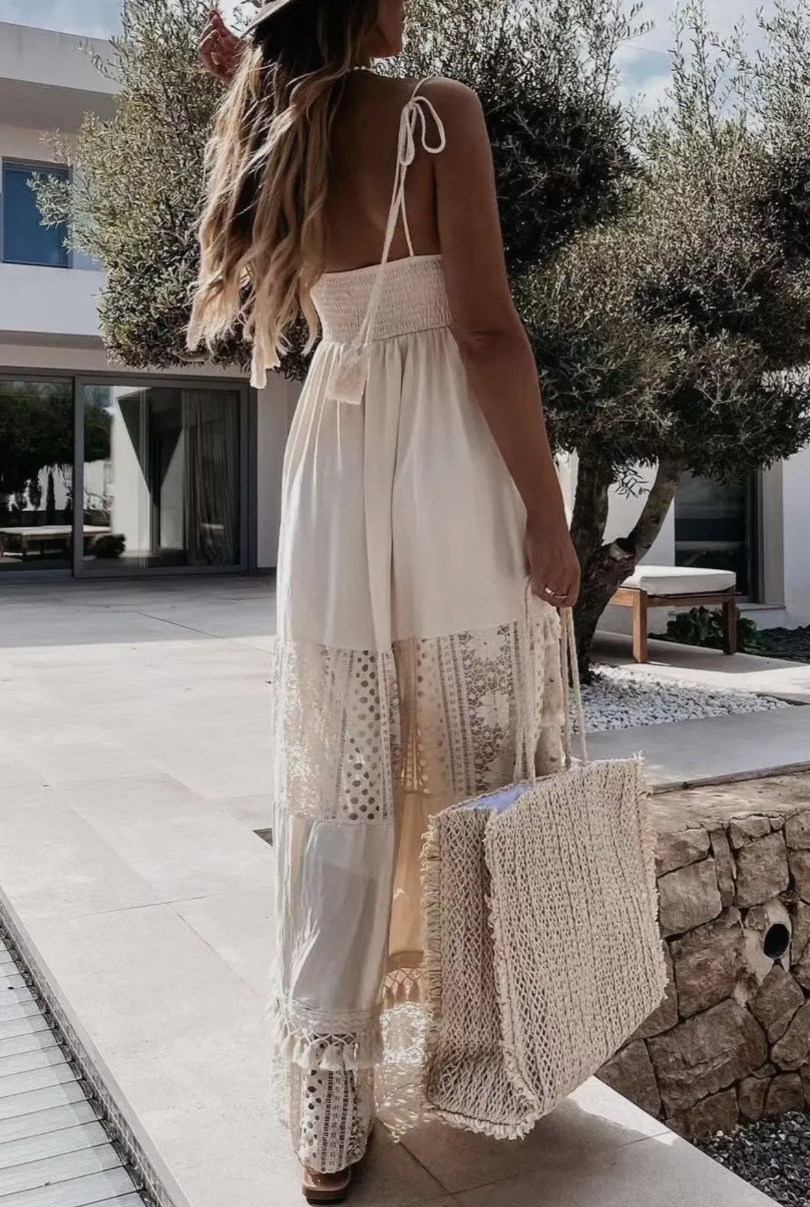 Krystal Crochet Boho Dress RTS