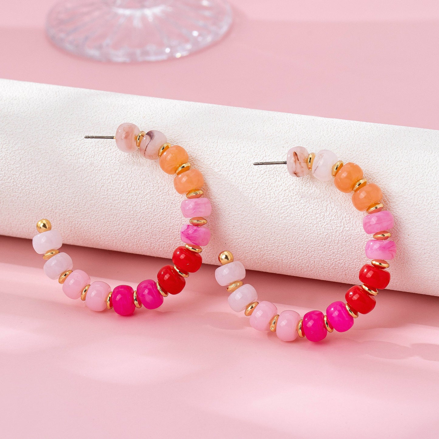 Take Me To Spain Beaded Hoops