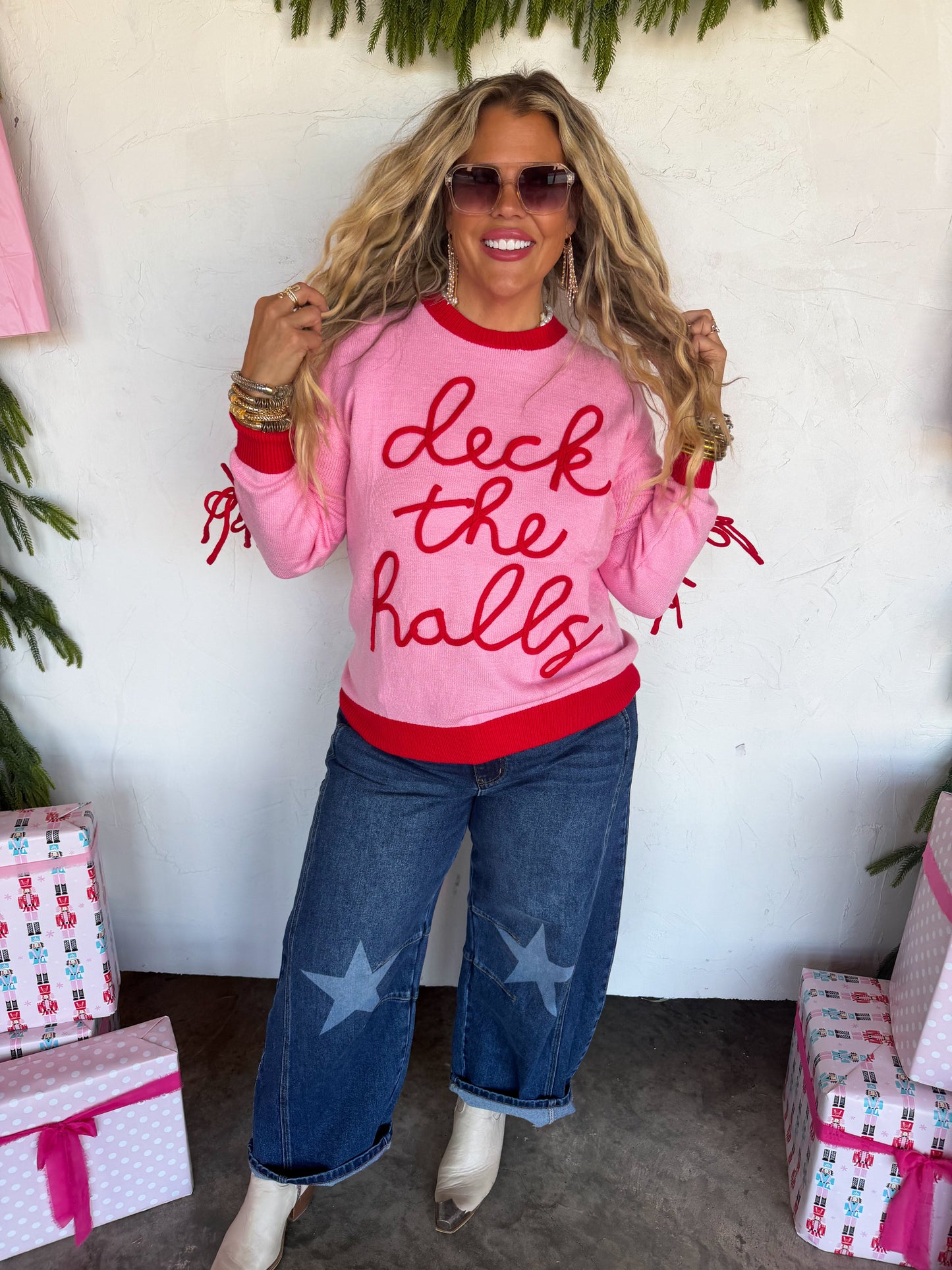 Deck The Halls Bowknot Sweater PREO