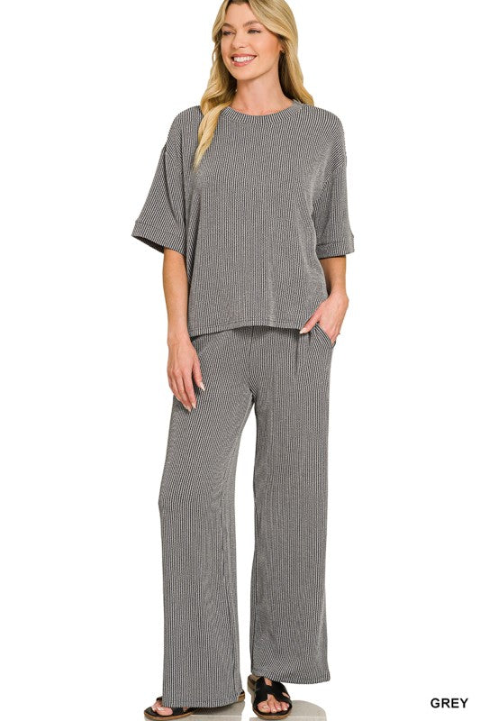 Jet Lag Ribbed Set