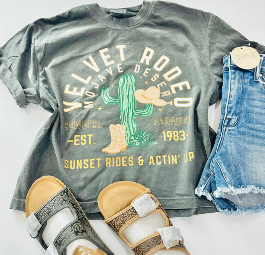 Velvet Rodeo Comfort Color Tee
