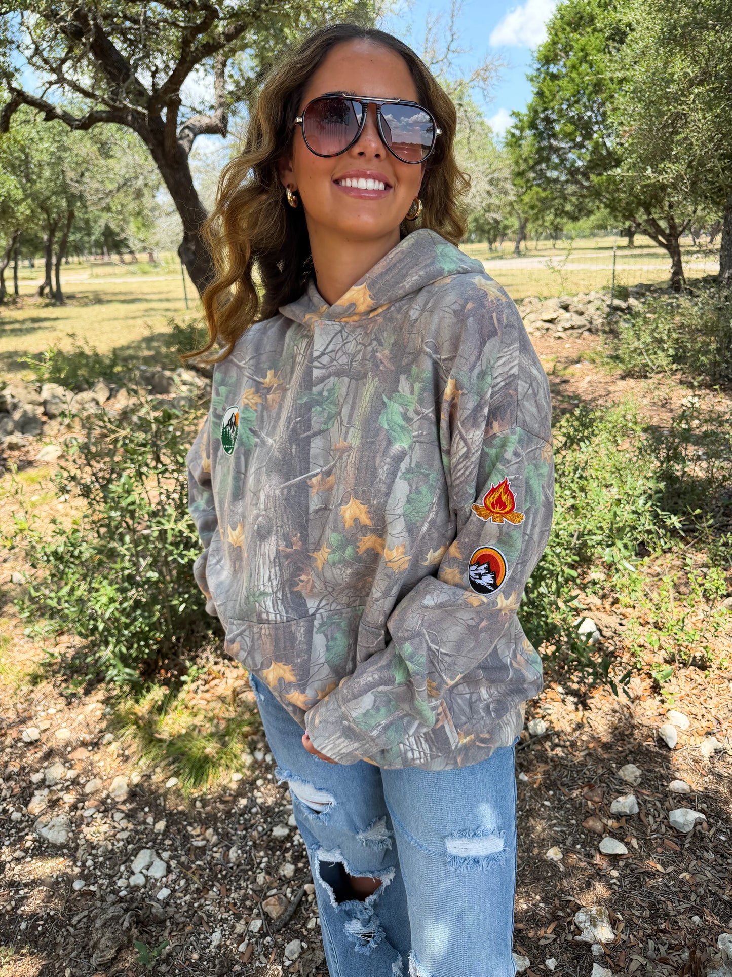 Hidden Trail Camo Hooded Pullover PREO