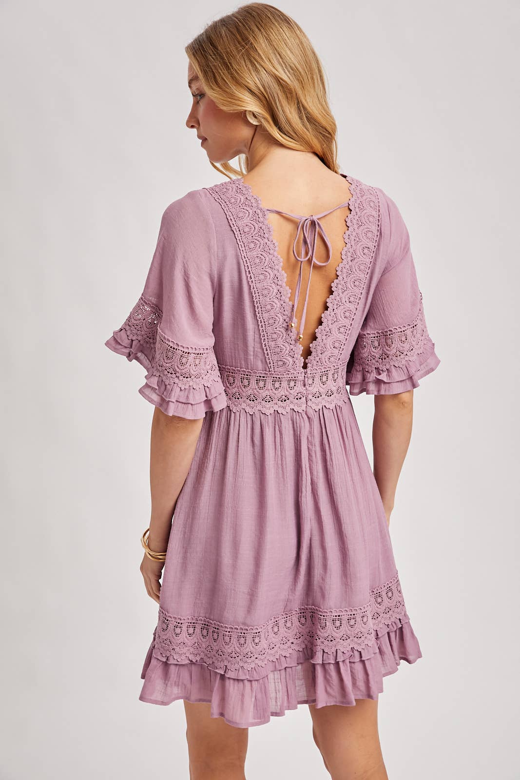 Loveley Lavender Lace Dress