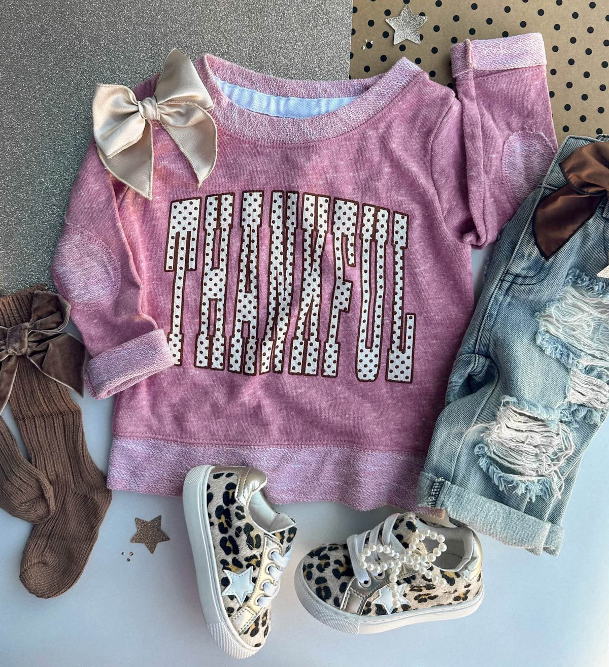 Girls Thankful Sweatshirt