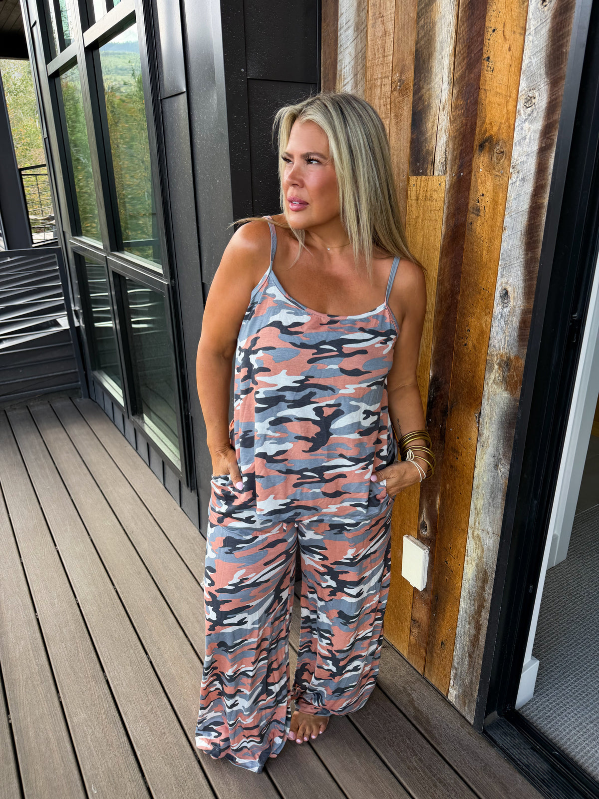Camo Delilah Tank + Pant Set PREO