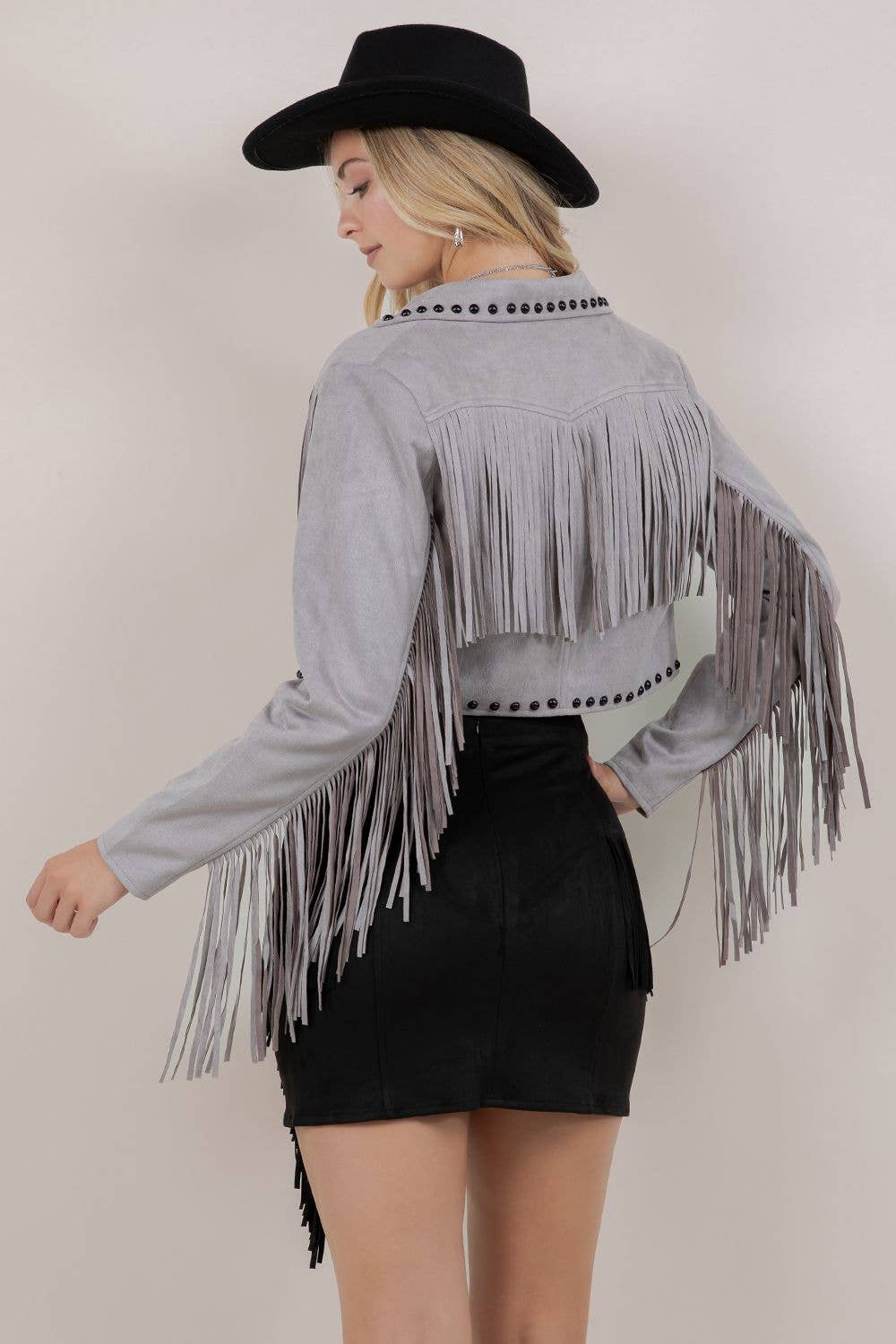 Ella Fringe Studded Jacket