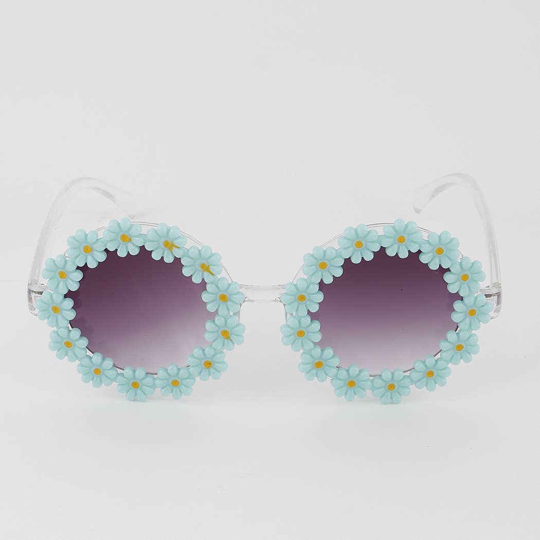 Girlie Retro Flower Sunglasses