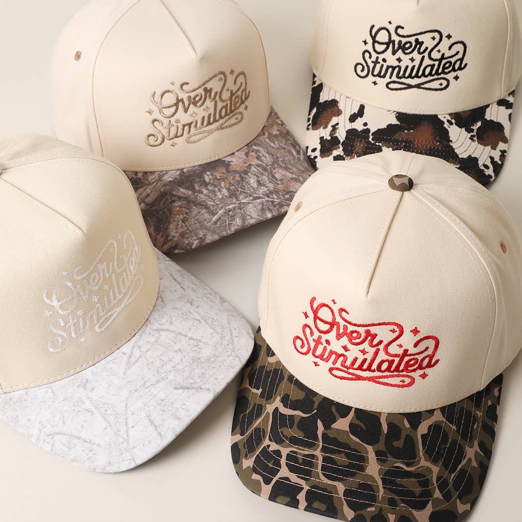 Over Stimulated Embroidered Trucker Hat