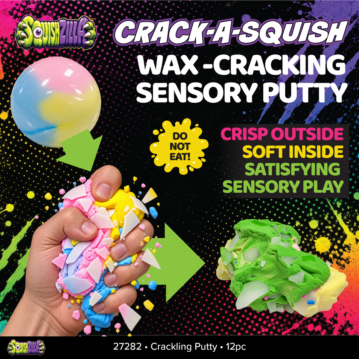 Wax-Cracking Sensory Colorful Putty