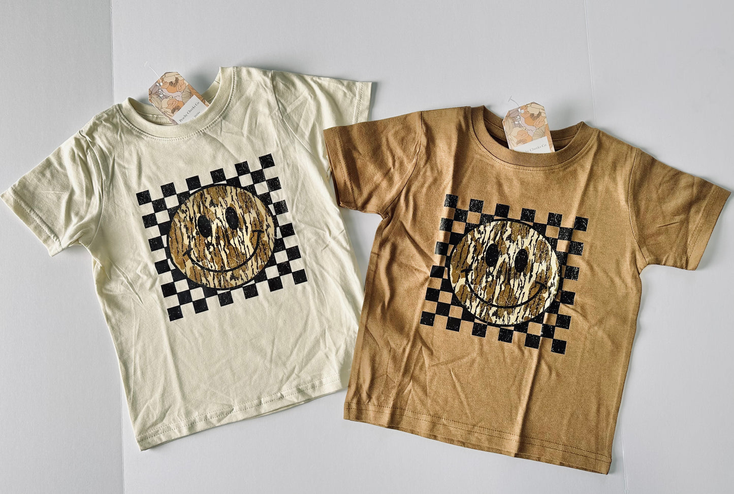 Bottomland Camo Smiley Kids // Adult Tee RTS