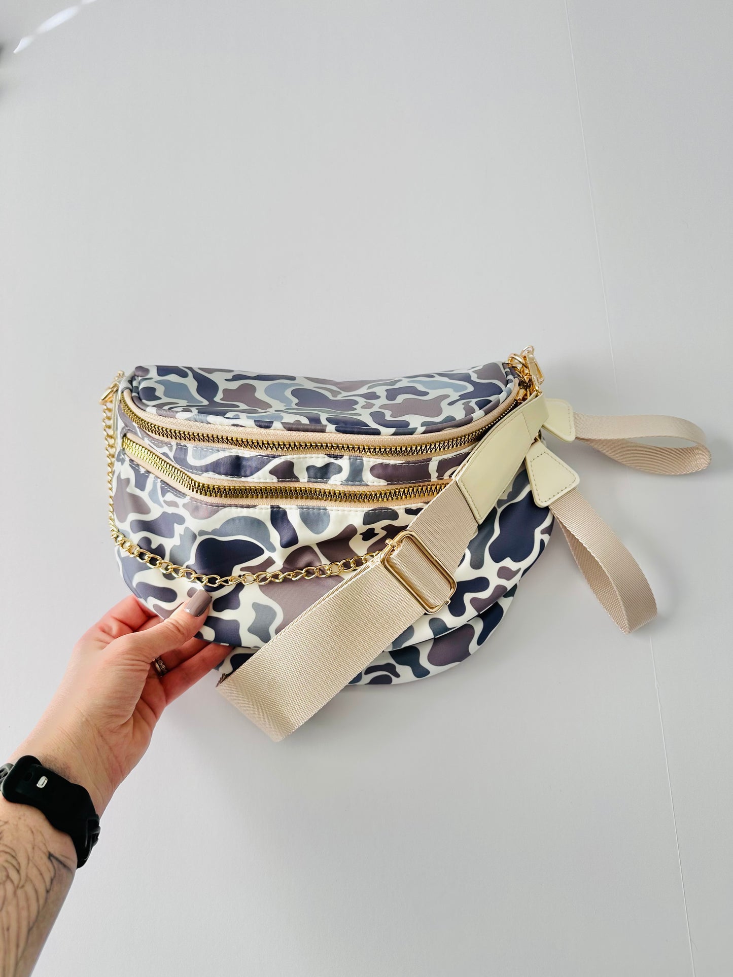 Camo On-The-Go Oversized Bum Bag RTS