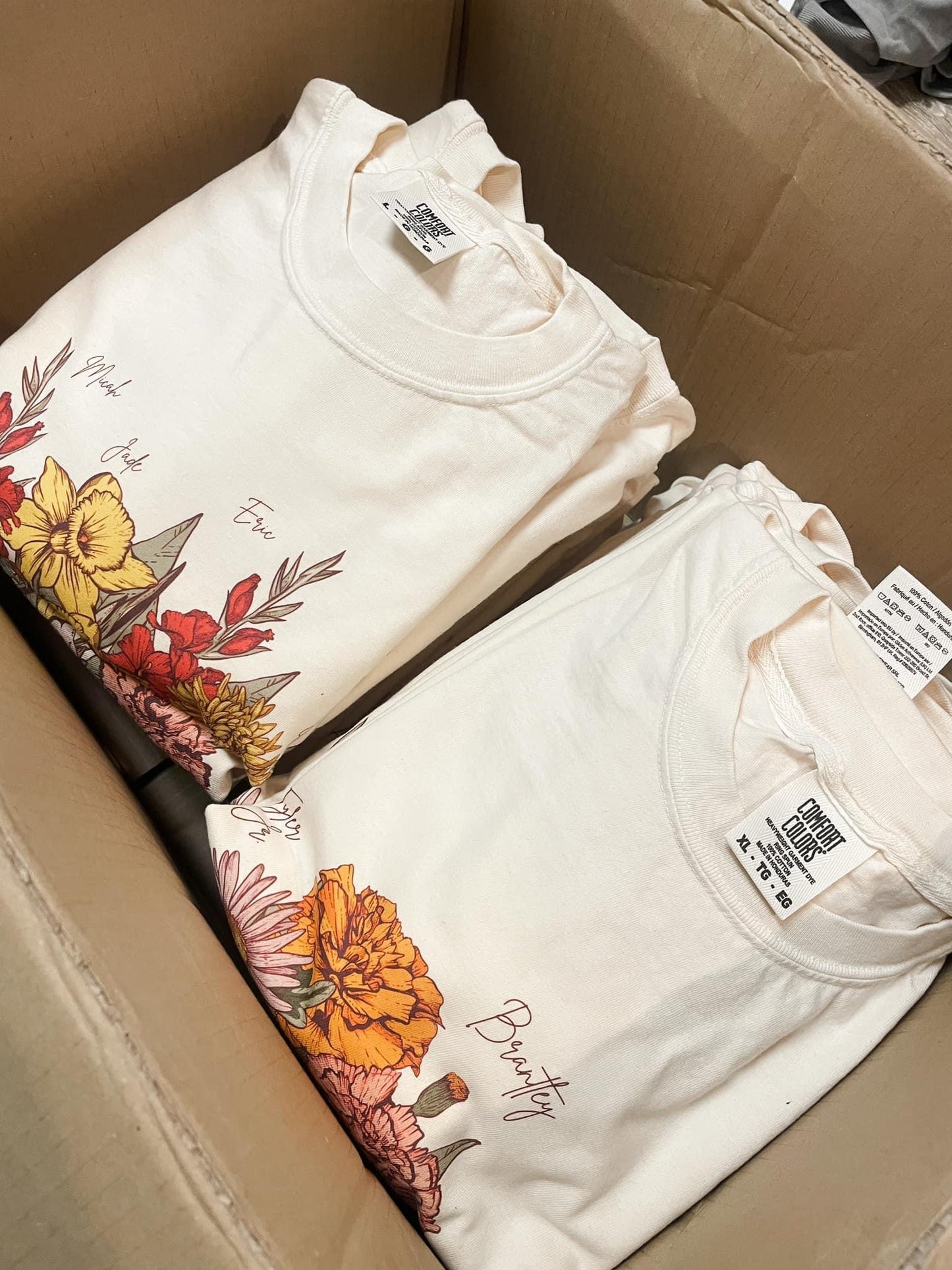 Birth Flower Bouquet Tee - Custom Pre-Order