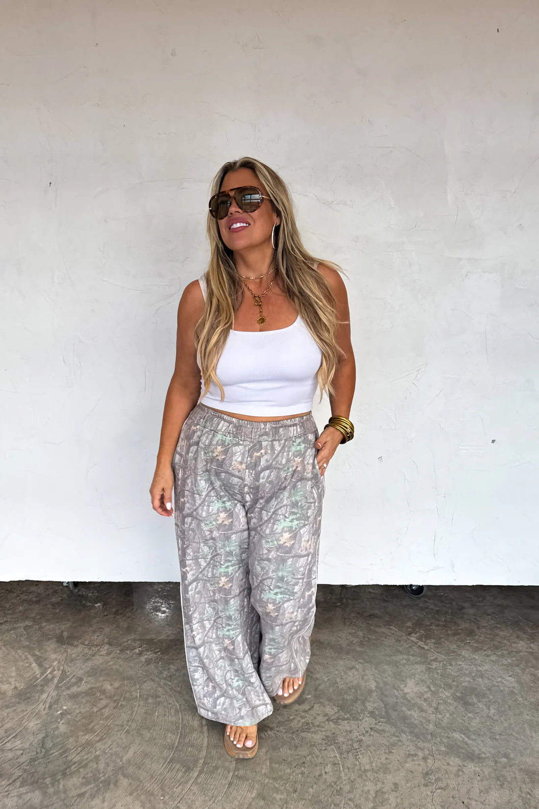 Midwest Camo Wide Leg Sweat