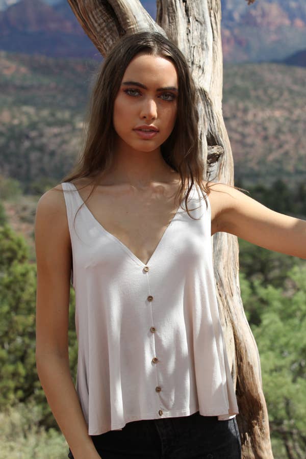 Olivia Open Back V-Tank