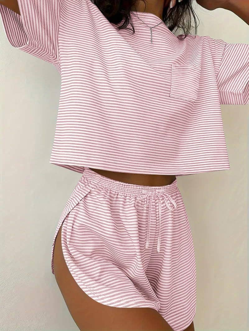 Sabrina Stripe Lounge Set