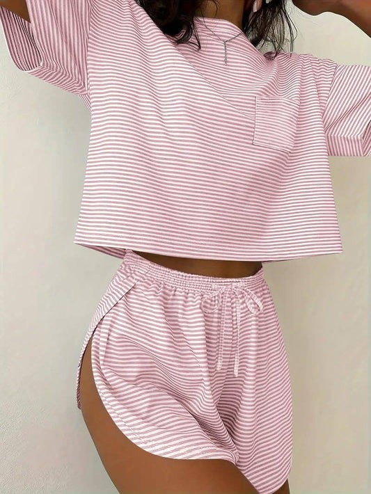 Sabrina Stripe Lounge Set