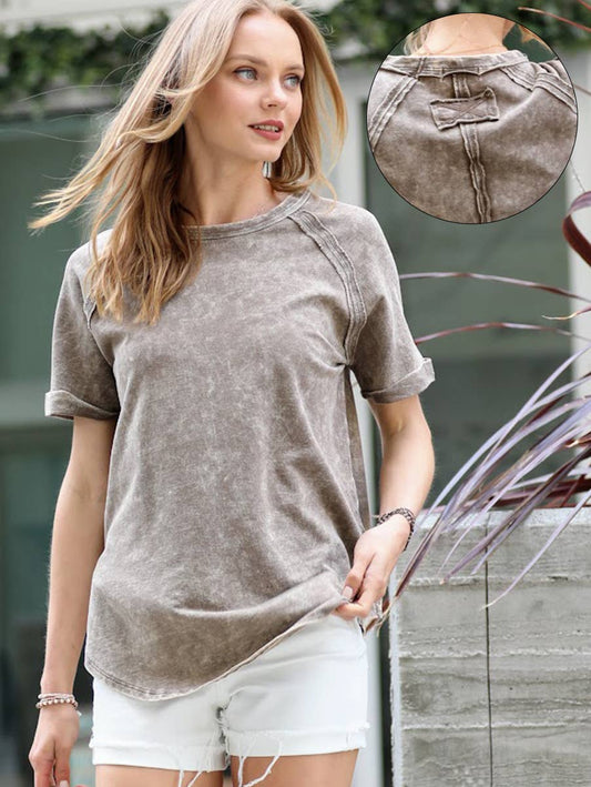 Faith French Terry Vintage Wash Tee