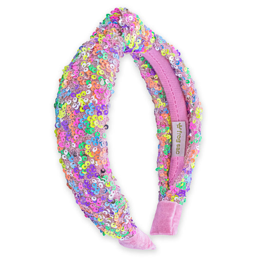 Kids Knotted Sequin Headband