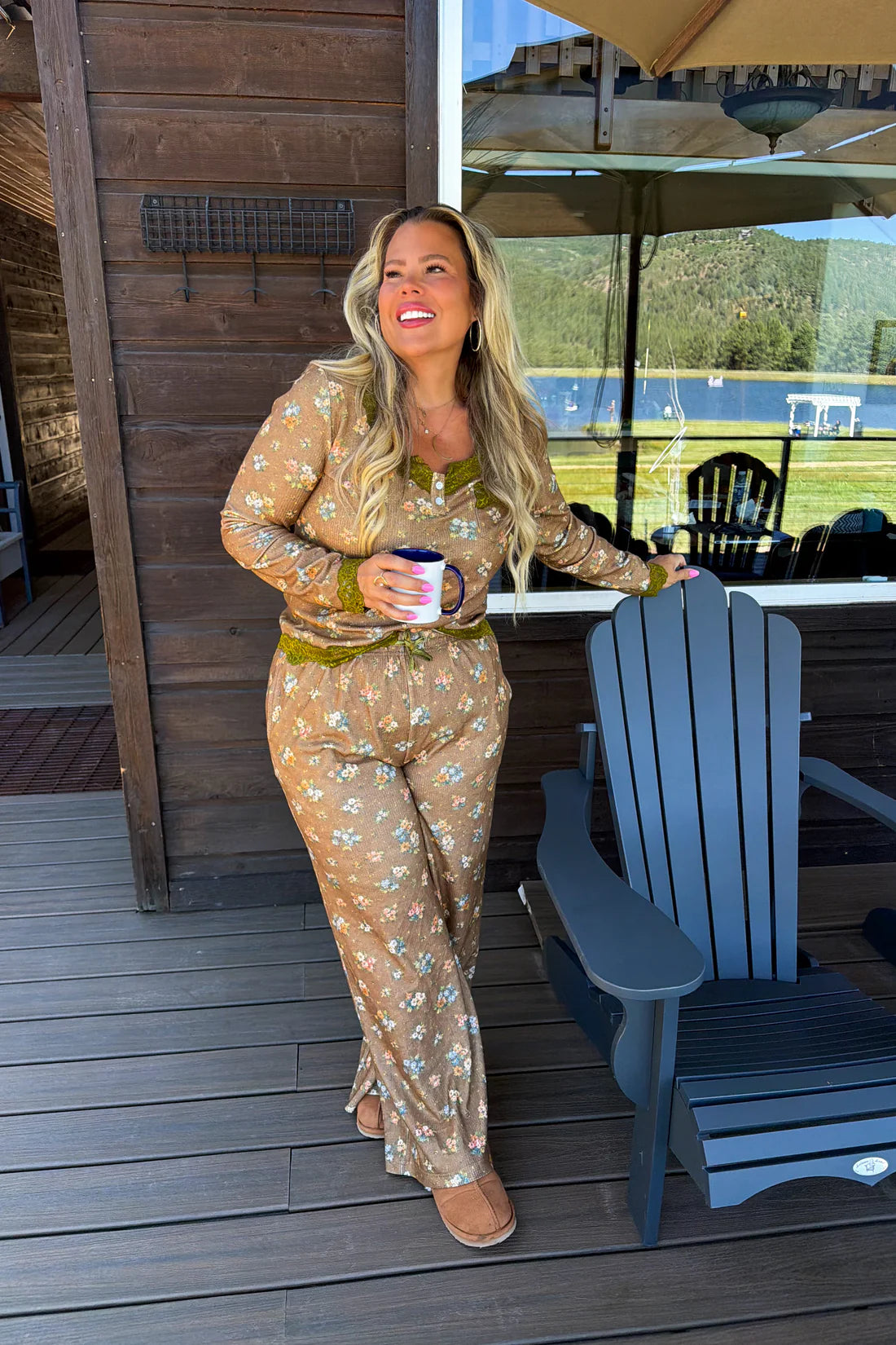 Slow Morning’s Lace Lined Waffle Lounge Sets PREO