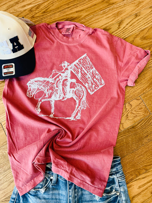 Sketch Cowboy USA Comfort Color