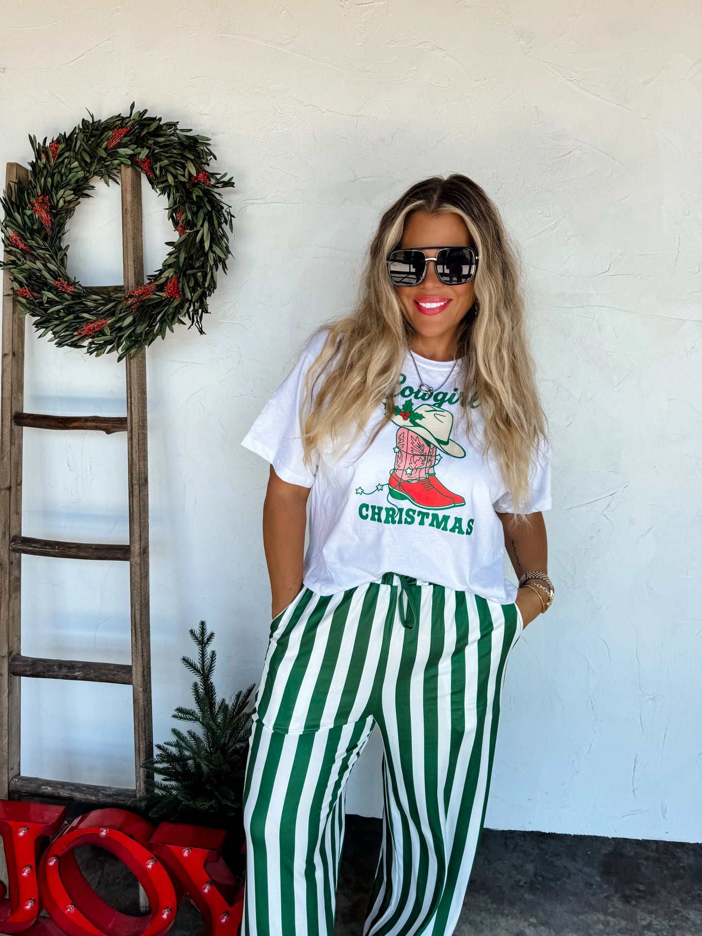 Cowgirl Western Christmas Graphic Tee RTS