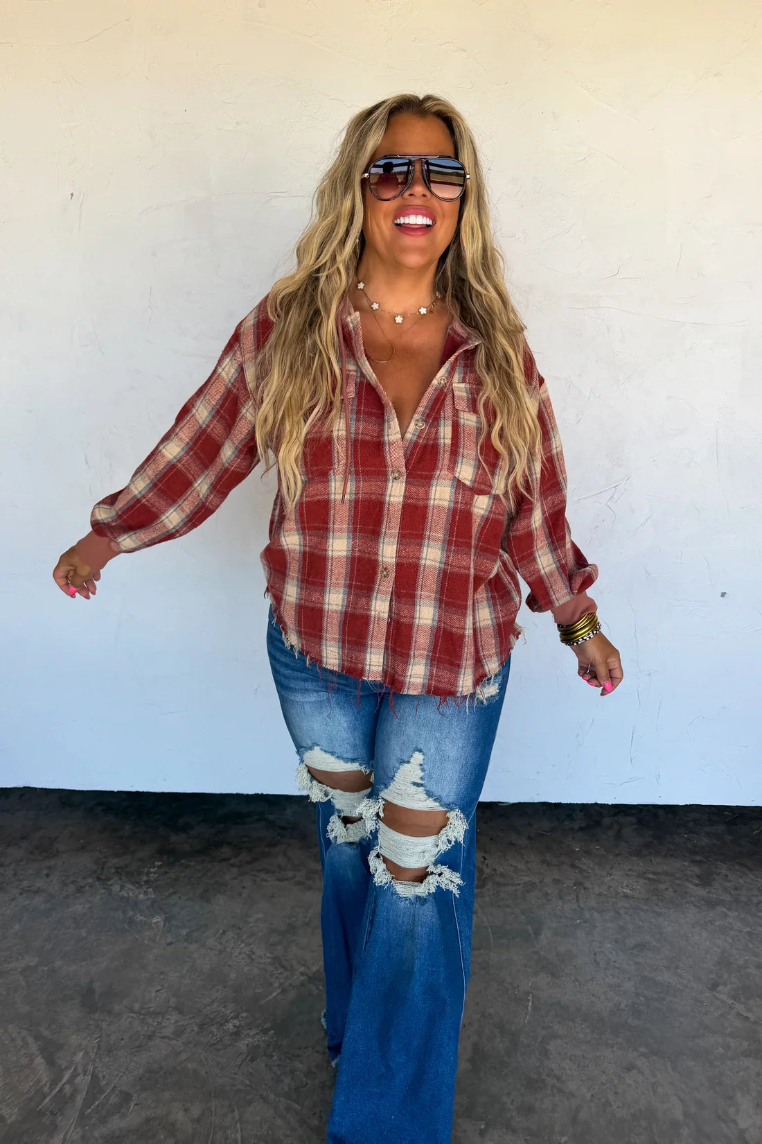 Mountain Morning Plaid Shacket
