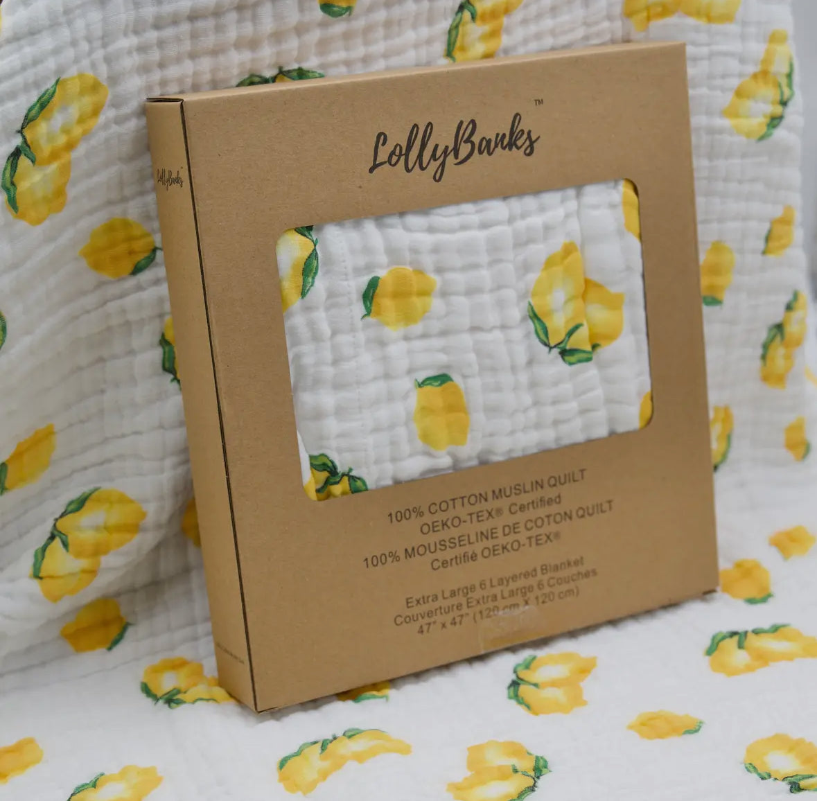 Main Squeeze Lemon Muslin Quilt