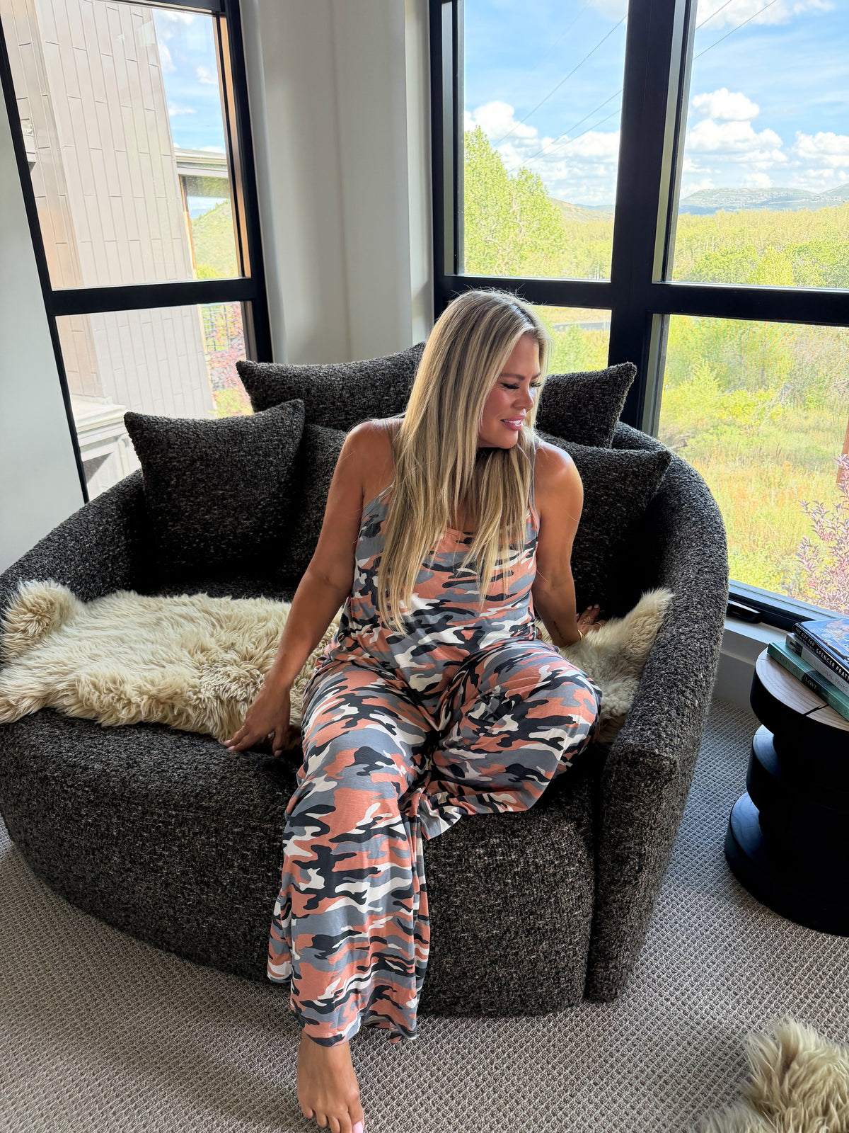 Camo Delilah Tank + Pant Set PREO