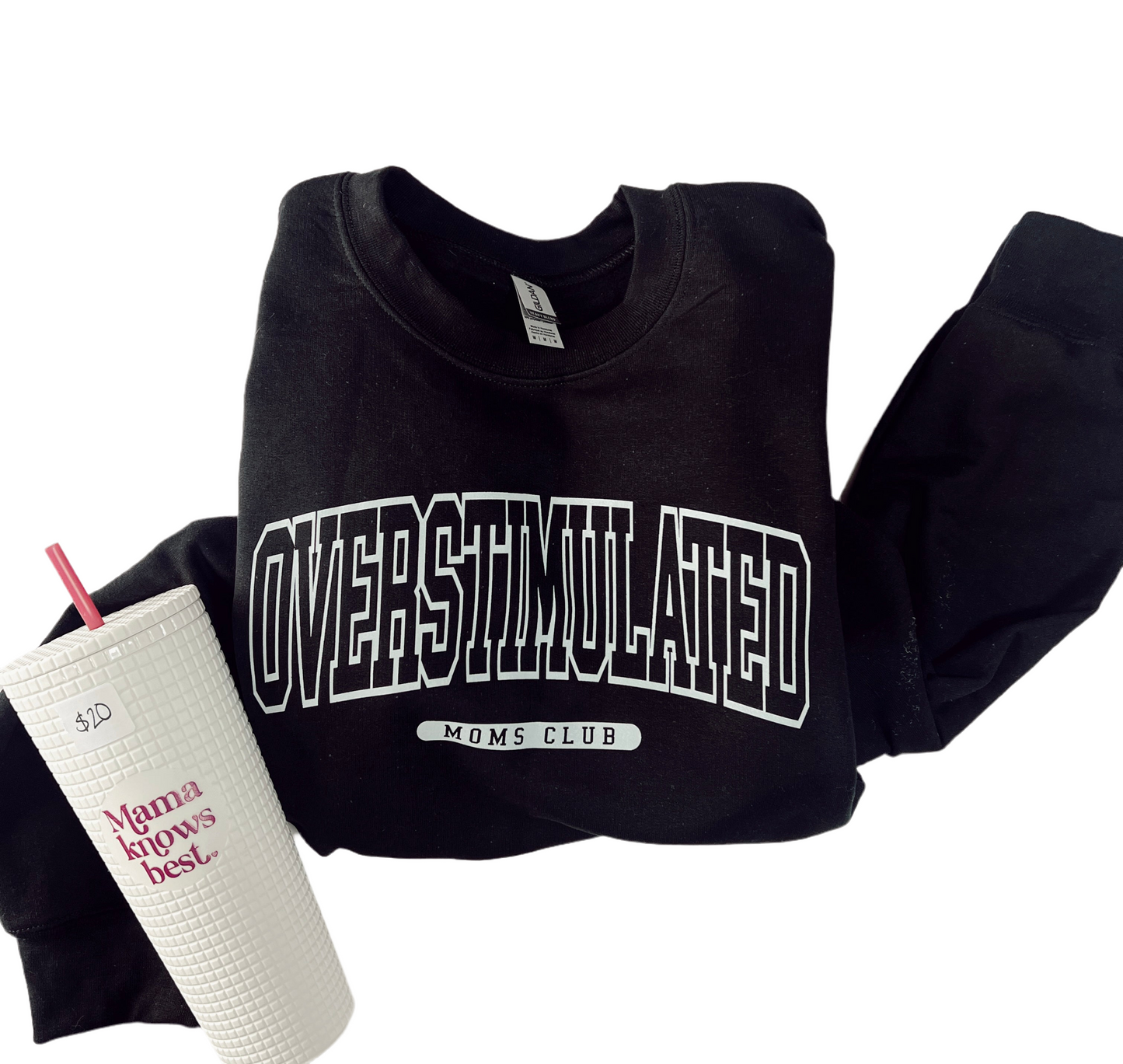 Overstimulated Moms Club Crew or Tee