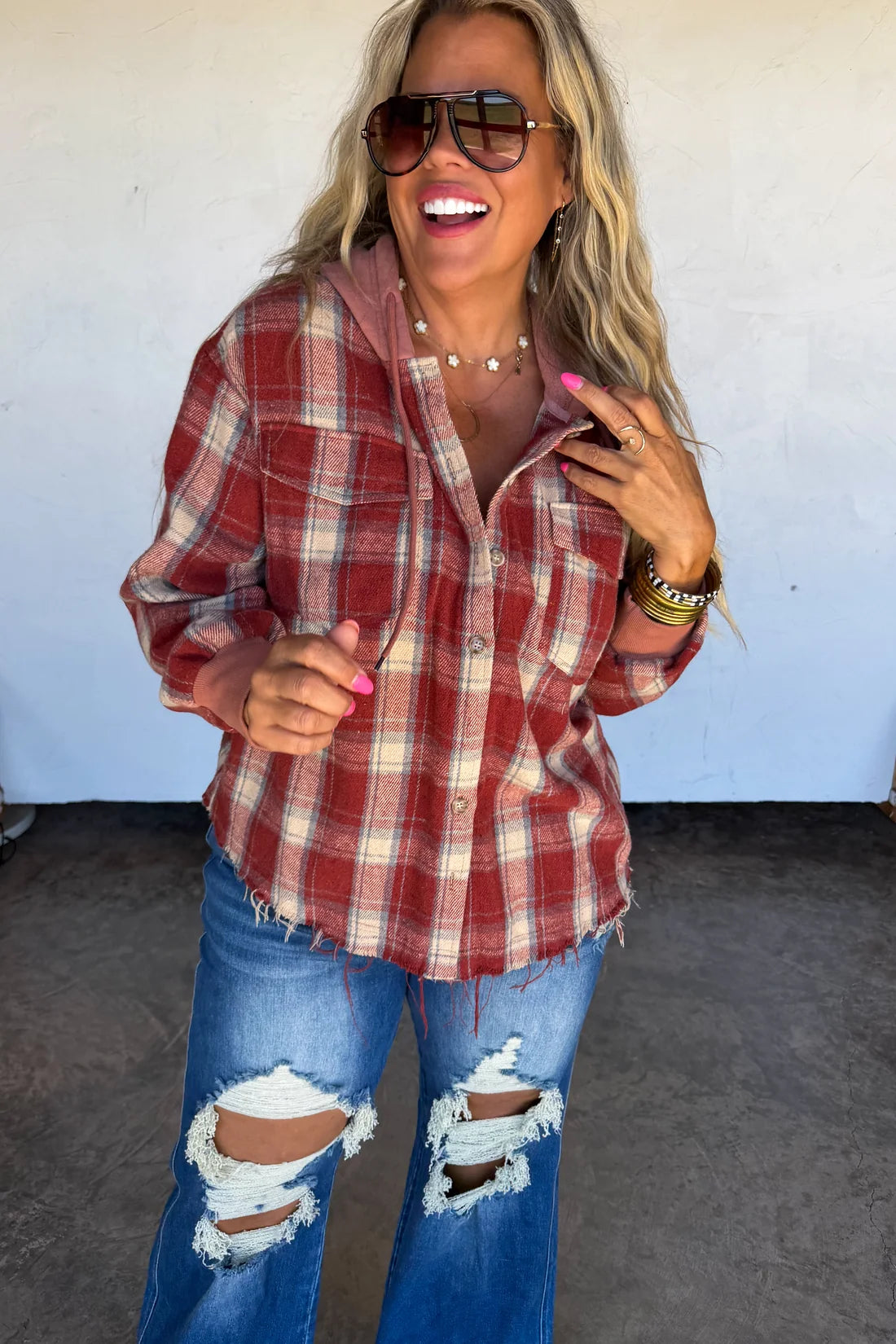 Mountain Morning Plaid Shacket
