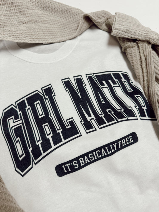 Girl Math - White Tee