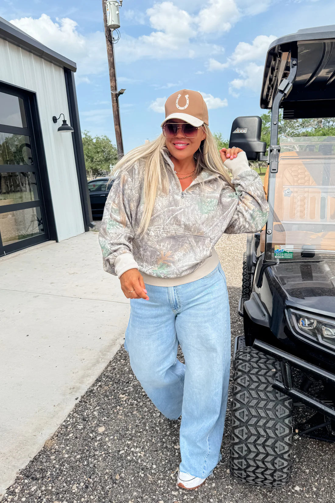 Can’t See Me Washed Camo Pullover RTS