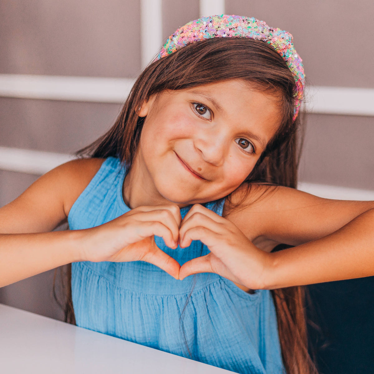 Kids Knotted Sequin Headband