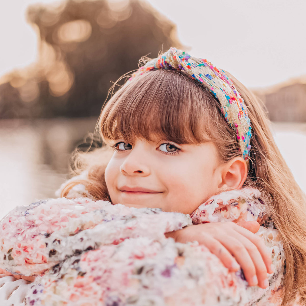 Kids Knotted Confetti Headband