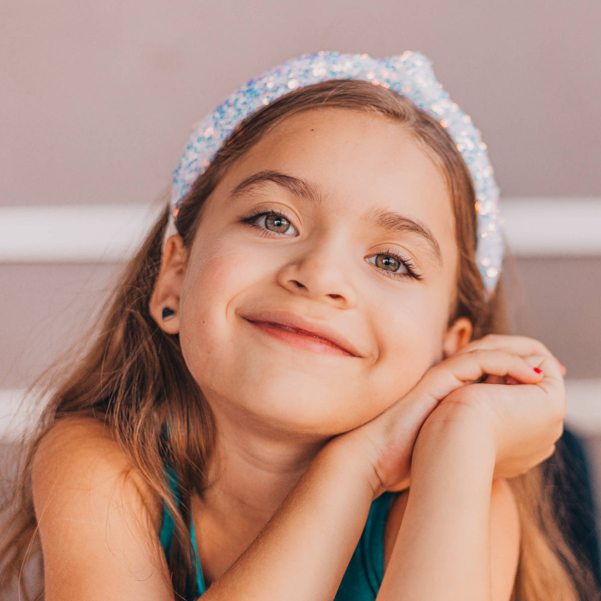 Kids Knotted Sequin Headband
