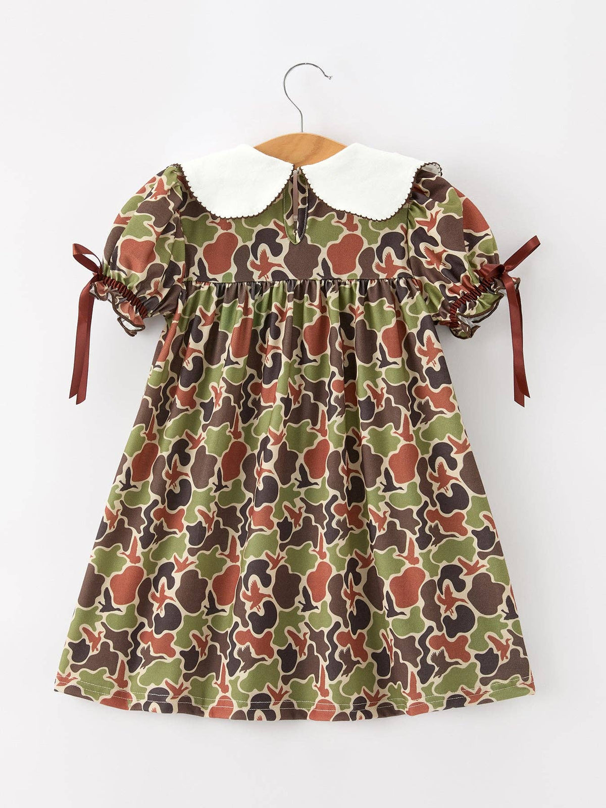 Darling Duck Camo Embroidered Dress