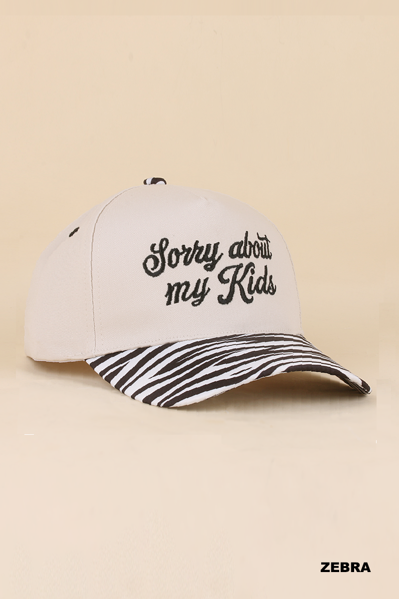 Sorry About My Kids Two Tone Snapback Hat