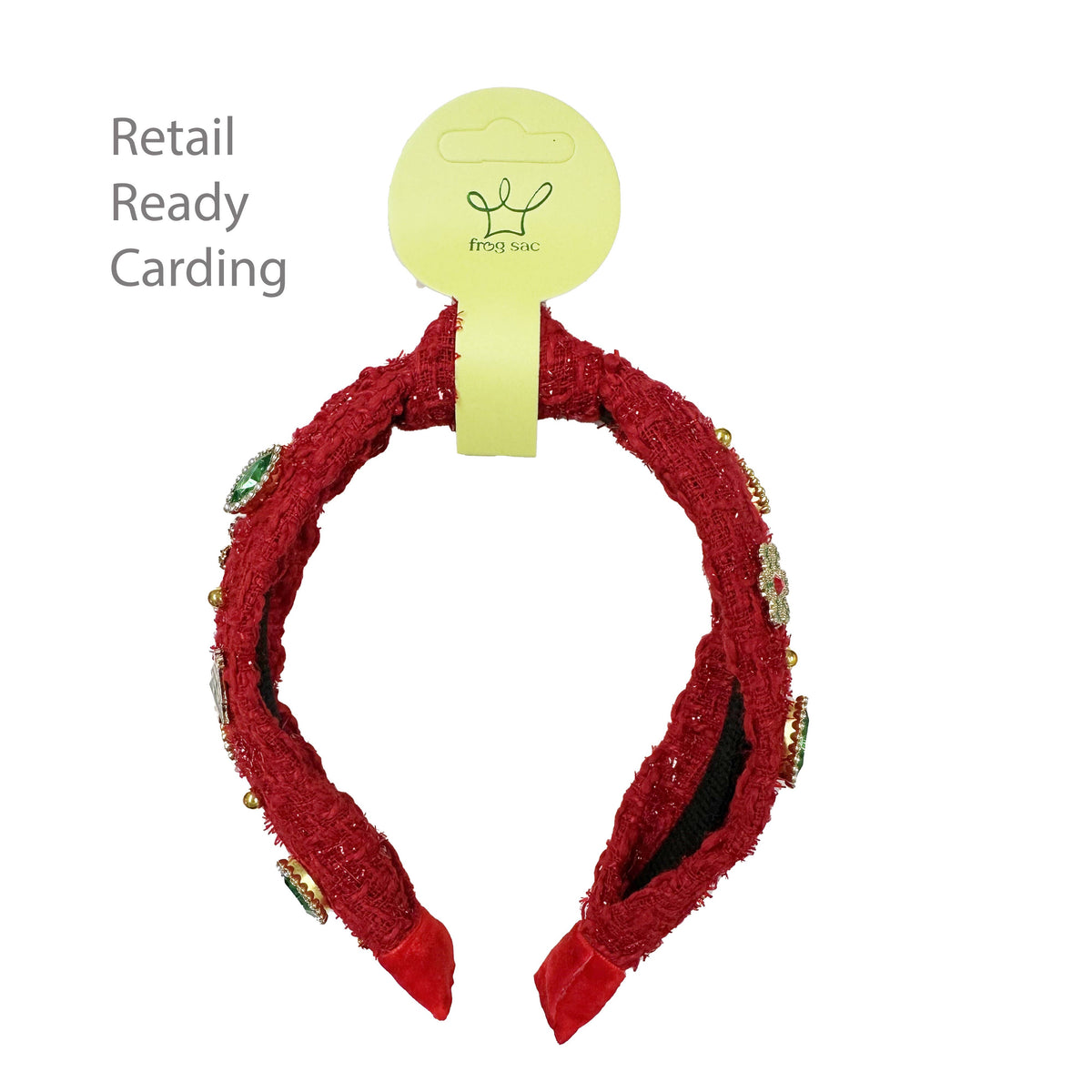 Christmas Tweed Knotted Headband