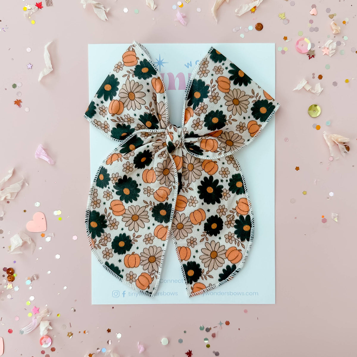 Halloween Pumpkin Floral Piggies