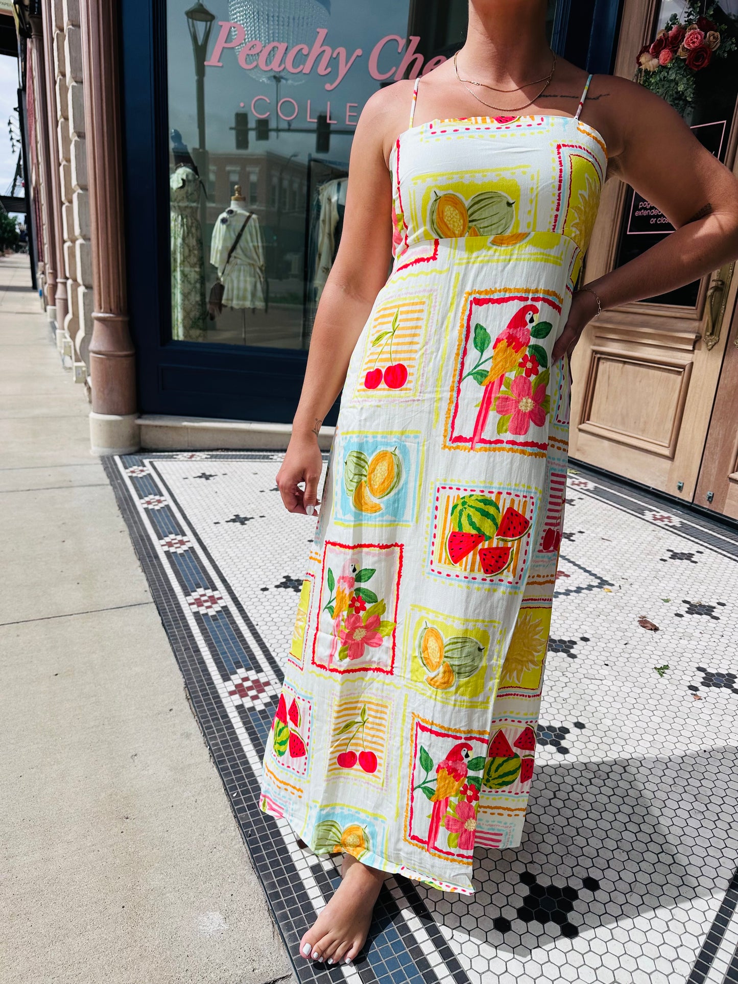 Amalfi Vintage Fruits Dress