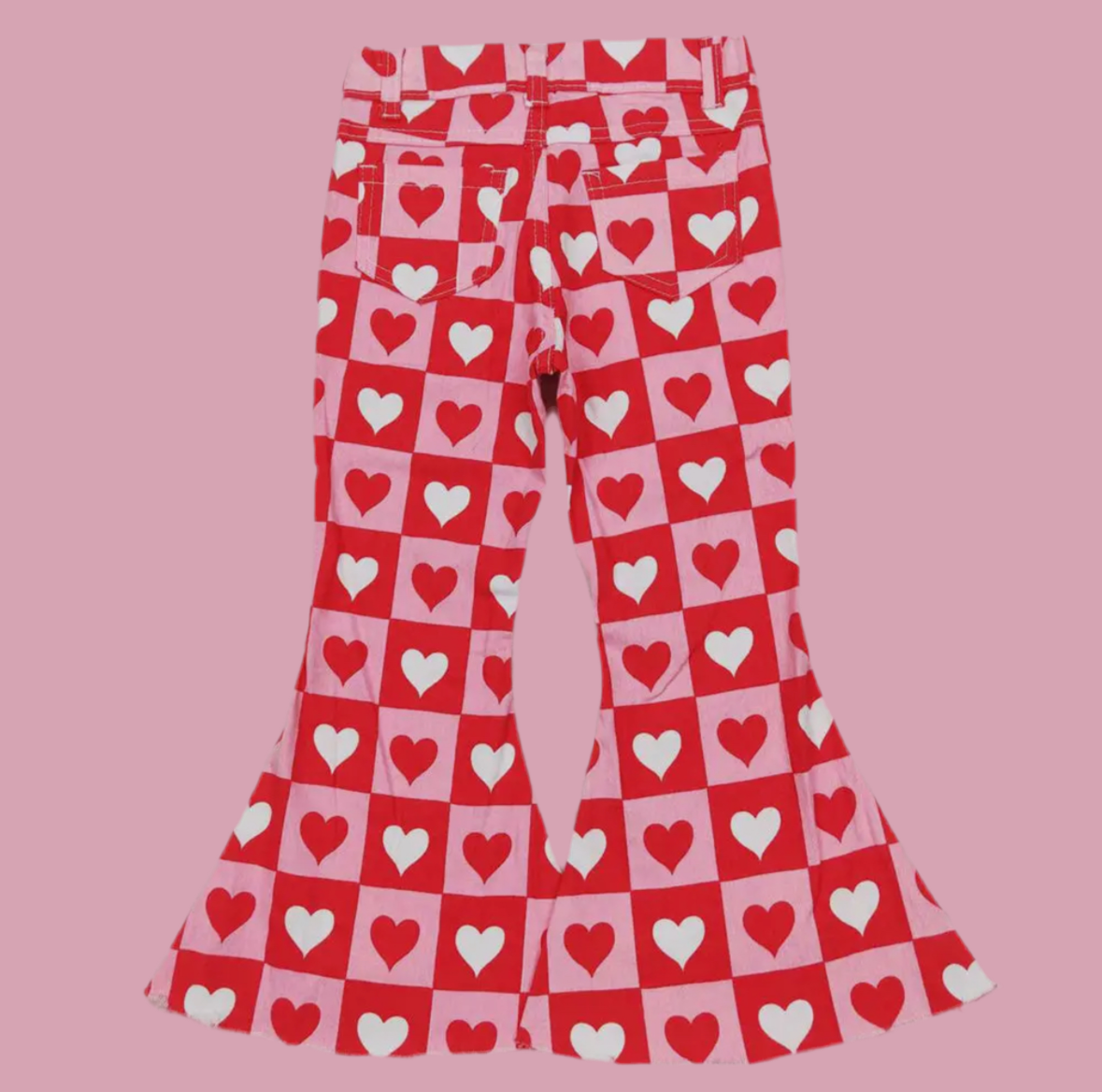 Valentine’s Hearts Denim Bells